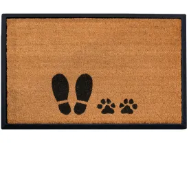 4 Cats & Dogs Foot   Paw Rectangular Entrance Mat