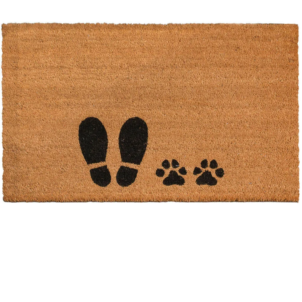 4 Cats & Dogs Foot   Paw Rectangular Entrance Mat