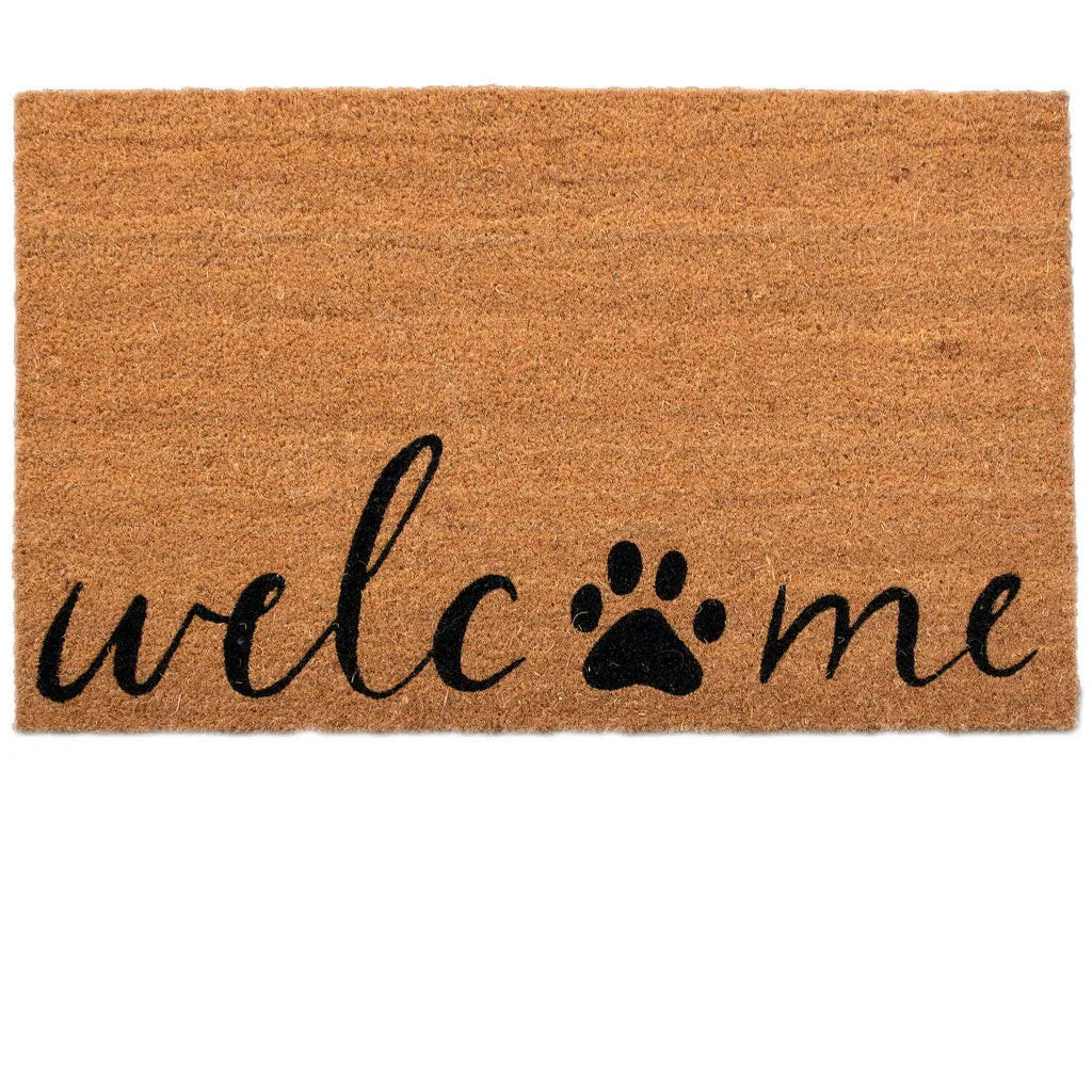 4 Cats & Dogs Welcome   Paw Rectangular Entrance Mat