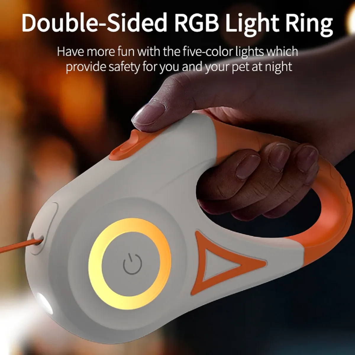 5M Automatic Retractable Dog Leash LED Light