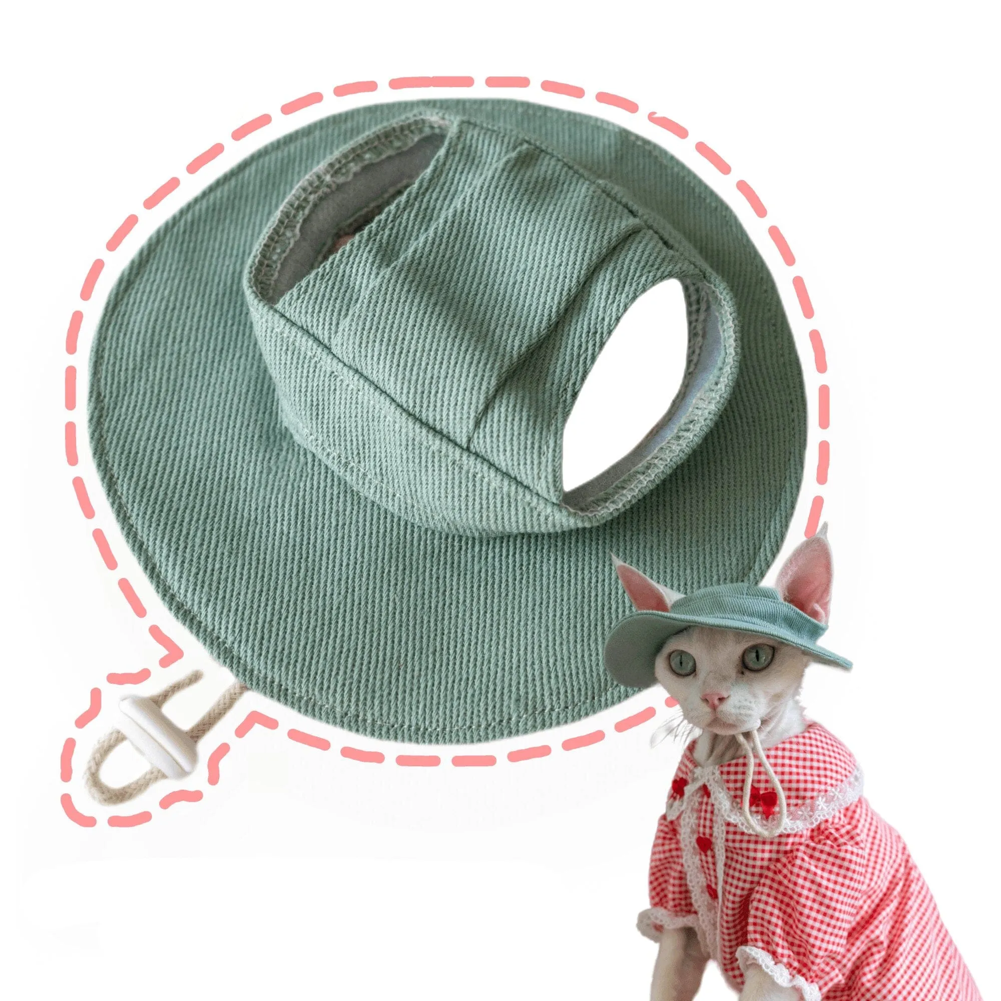 Adjustable Travel Sunscreen Cat Hat