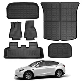 All Weather, Anti-Slip, Custom Fit Floor Mats for 2020-2022  Tesla Model Y