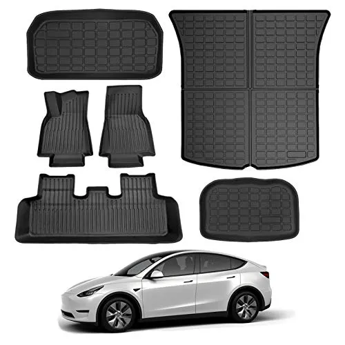 All Weather, Anti-Slip, Custom Fit Floor Mats for 2020-2022  Tesla Model Y