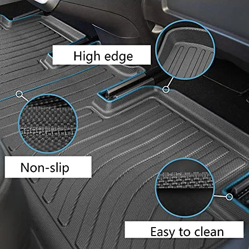All Weather, Anti-Slip, Custom Fit Floor Mats for 2020-2022  Tesla Model Y