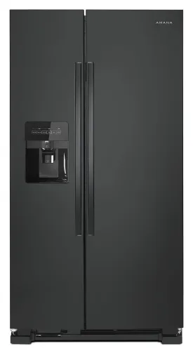 Amana ASI2575GRB 36-Inch Side-By-Side Refrigerator With Dual Pad External Ice And Water Dispenser Black