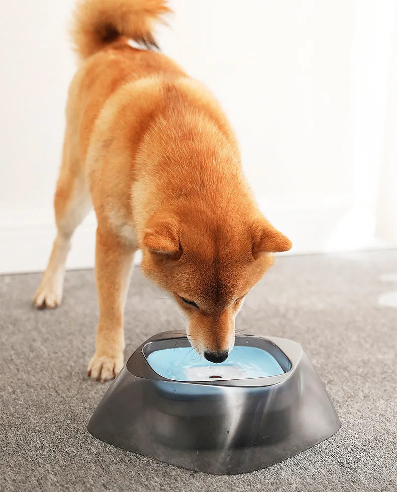 Anti-Spill Dog Cat Water Slow Drinking Bowl 1400ml