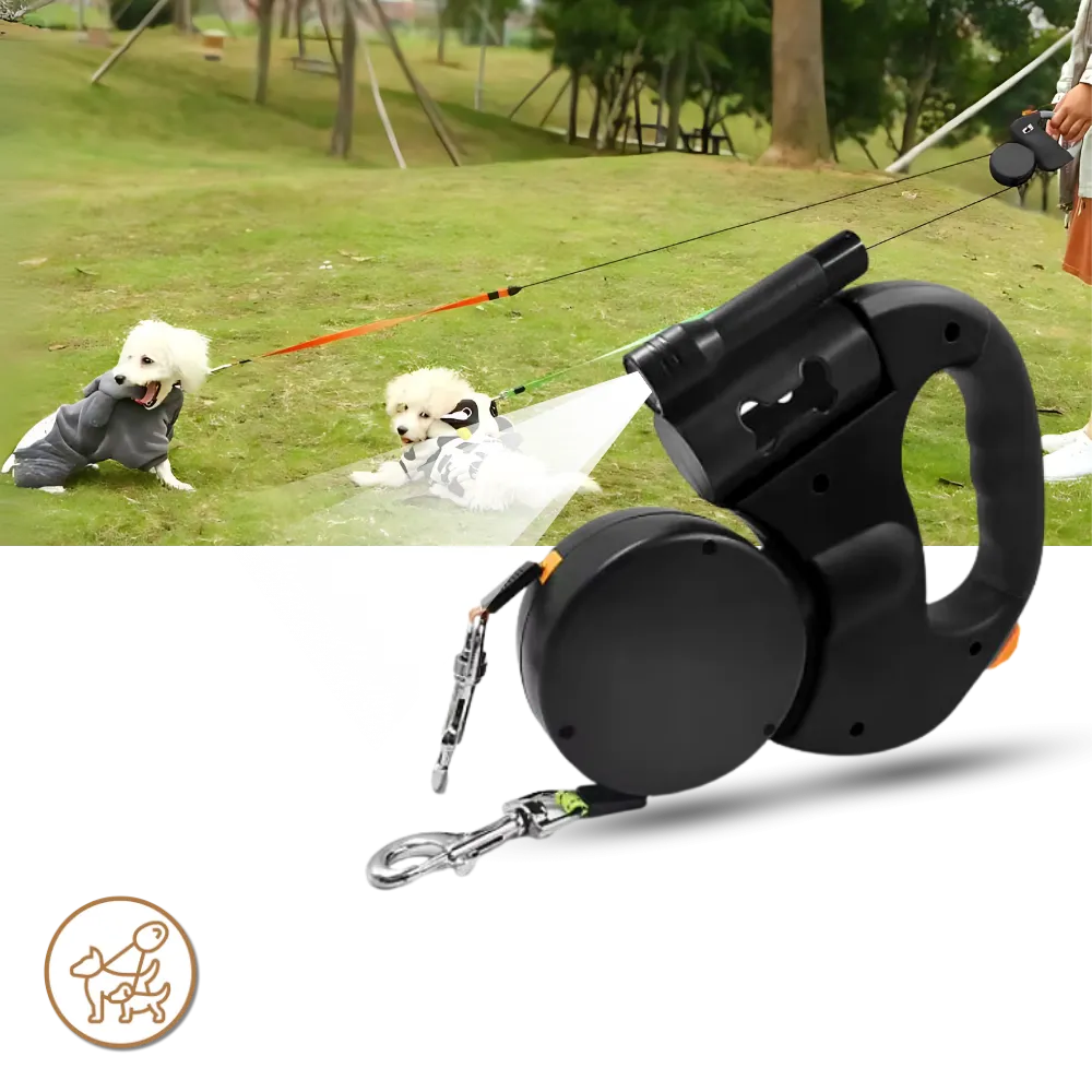 Anti-winding Retractable Dog Leash