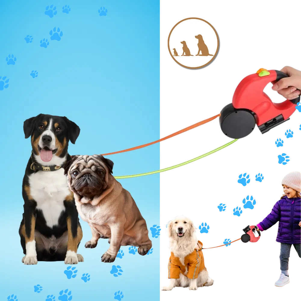 Anti-winding Retractable Dog Leash