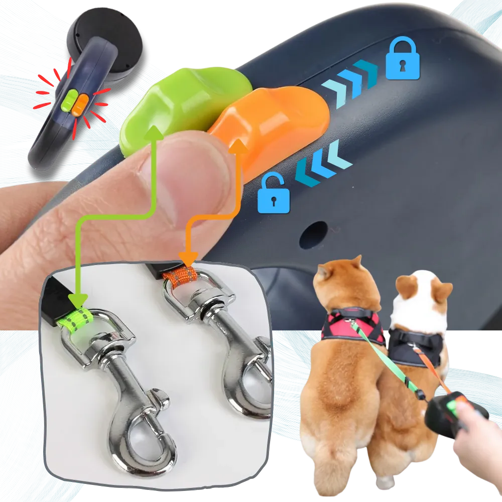 Anti-winding Retractable Dog Leash