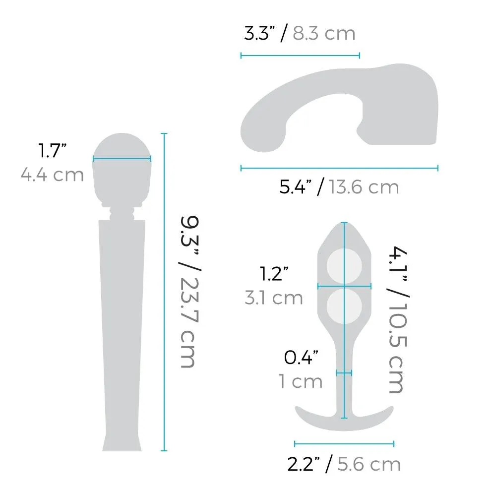 B-Vibe x Le Wand Anal Massage & Education Set