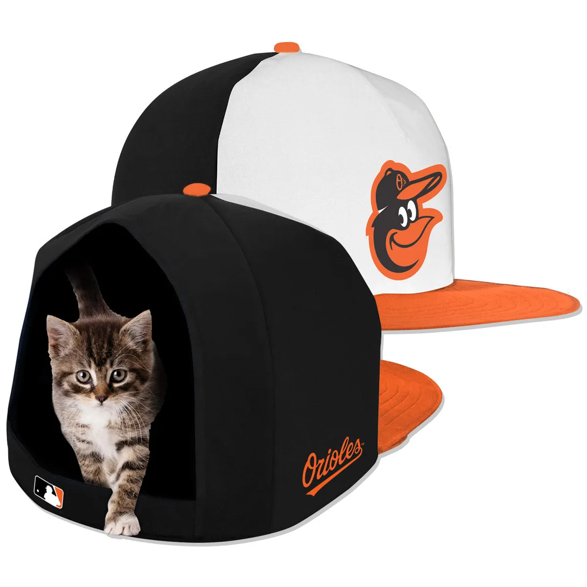 BALTIMORE ORIOLES NAP CAP PLUSH DOG BED