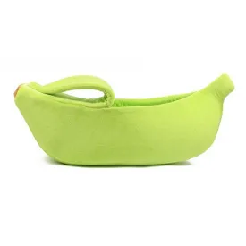 Banana Shaped Bed Dog House Warm Cushion