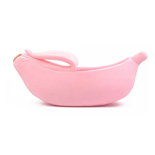 Banana Shaped Bed Dog House Warm Cushion