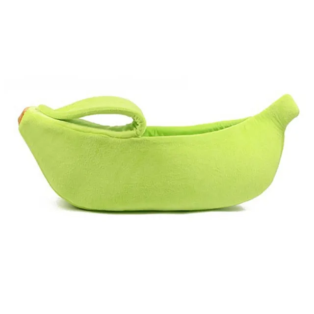 Banana Shaped Bed Dog House Warm Cushion