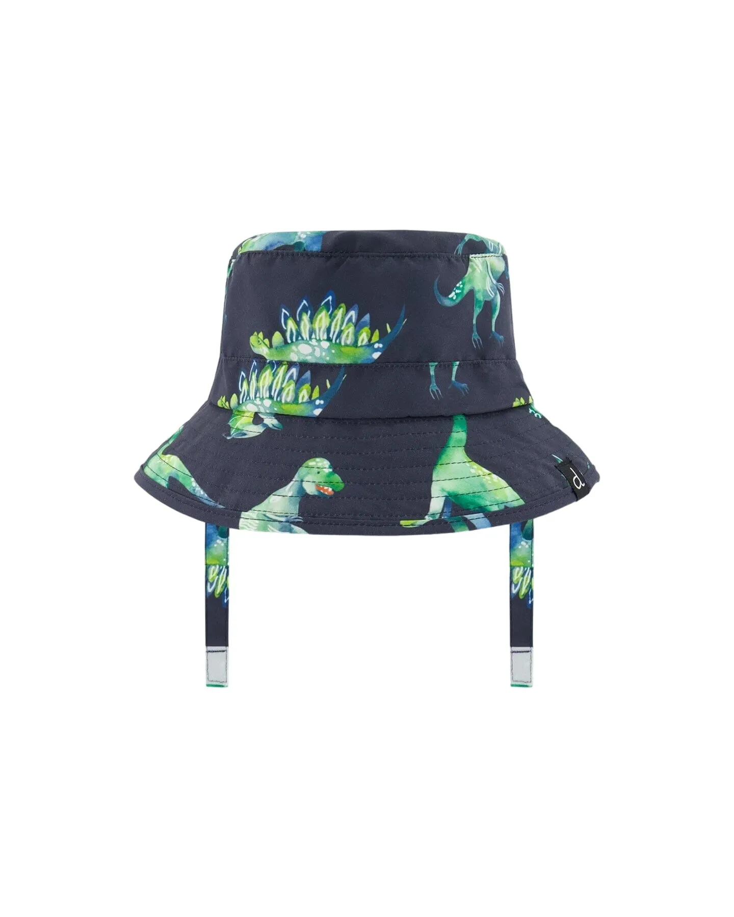 Beach Hat Grey Printed Dinosaurs