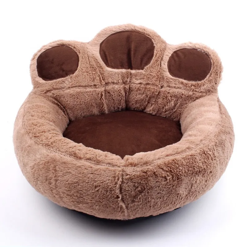 Best Super Soft Bear Paw Dog Mattress Fleece Nest Kennel Long Plush