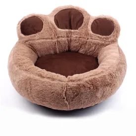 Best Super Soft Bear Paw Dog Mattress Fleece Nest Kennel Long Plush