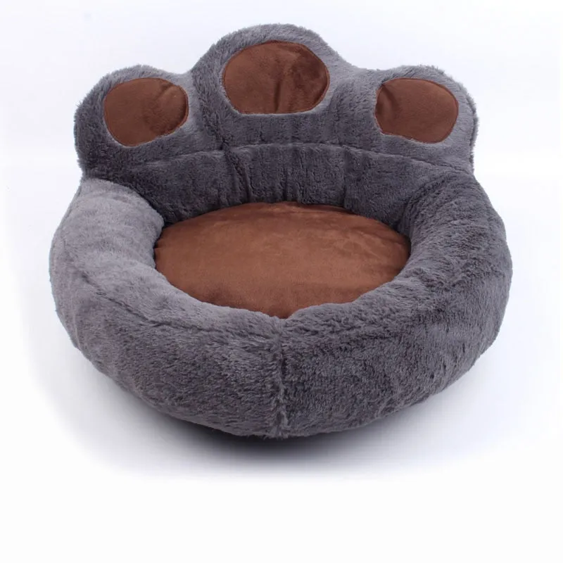 Best Super Soft Bear Paw Dog Mattress Fleece Nest Kennel Long Plush