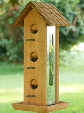 Bird Feeder - Tin Jay Wood