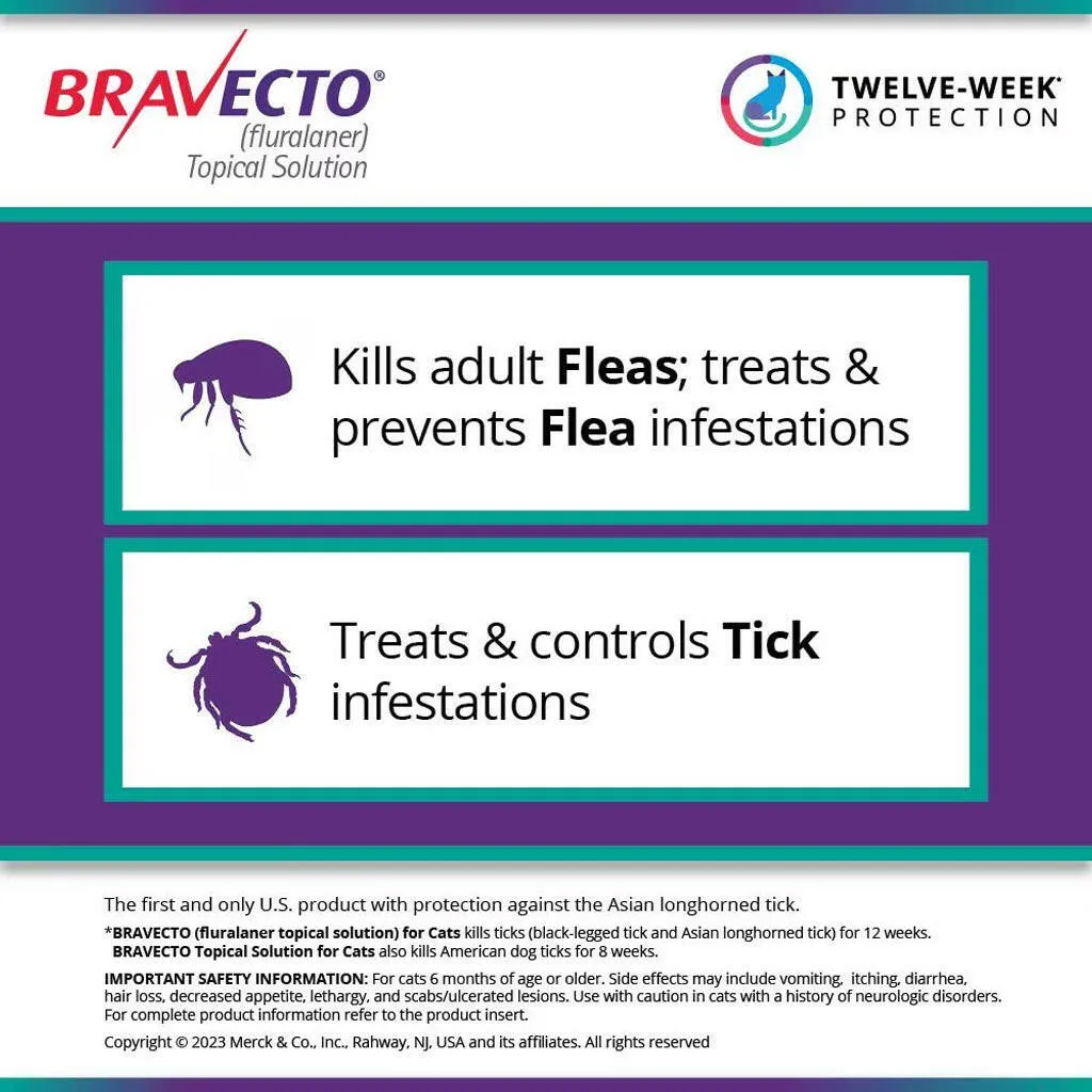 Bravecto Topical Solution for Cats 13.8-27.5 lbs