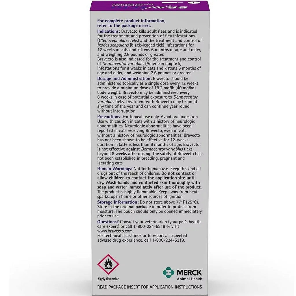 Bravecto Topical Solution for Cats 13.8-27.5 lbs