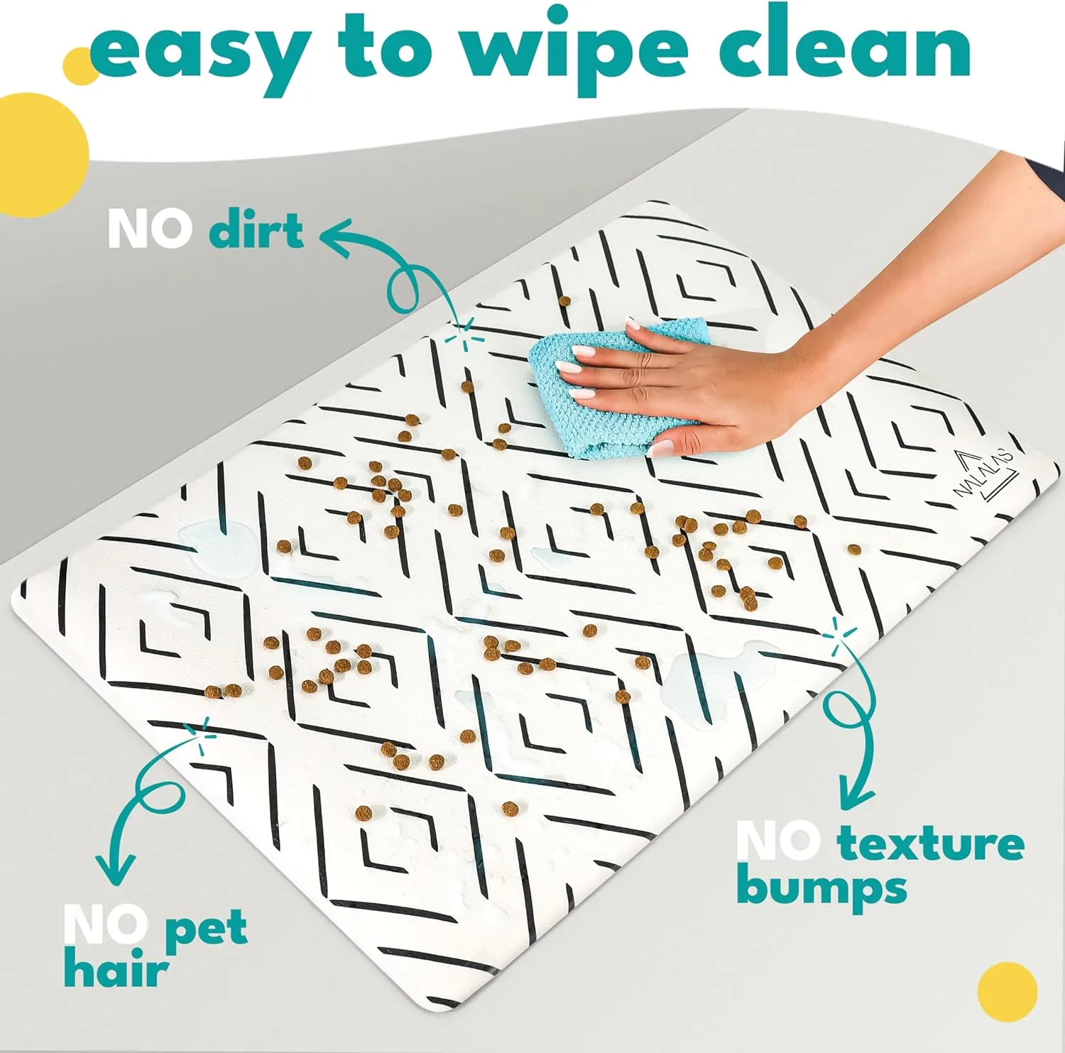 Crossed the Line Pet Food Mat