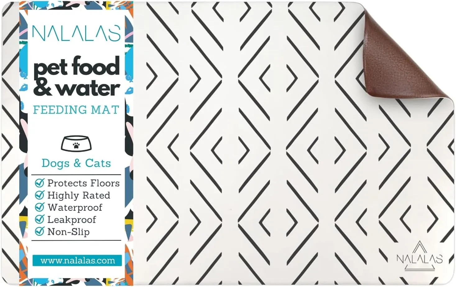 Crossed the Line Pet Food Mat