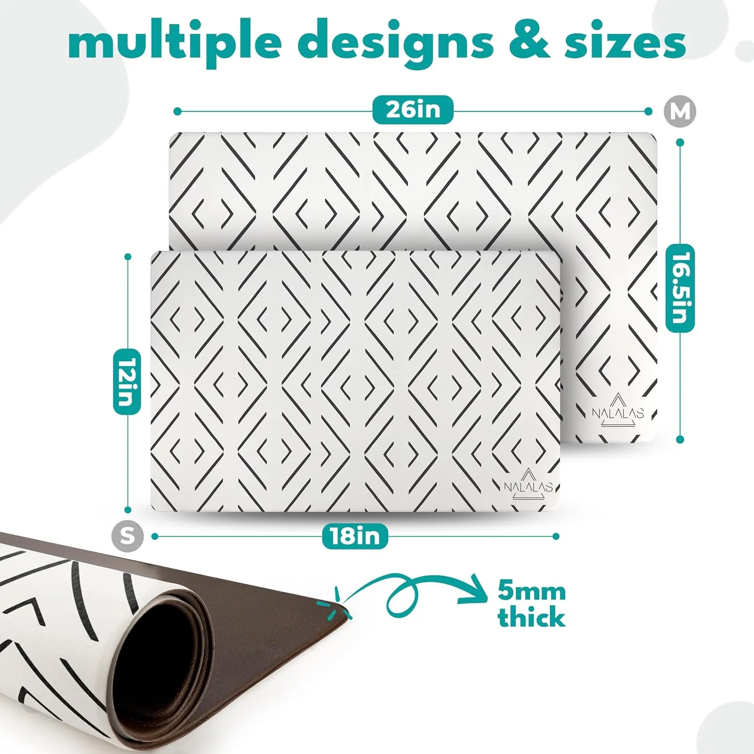 Crossed the Line Pet Food Mat
