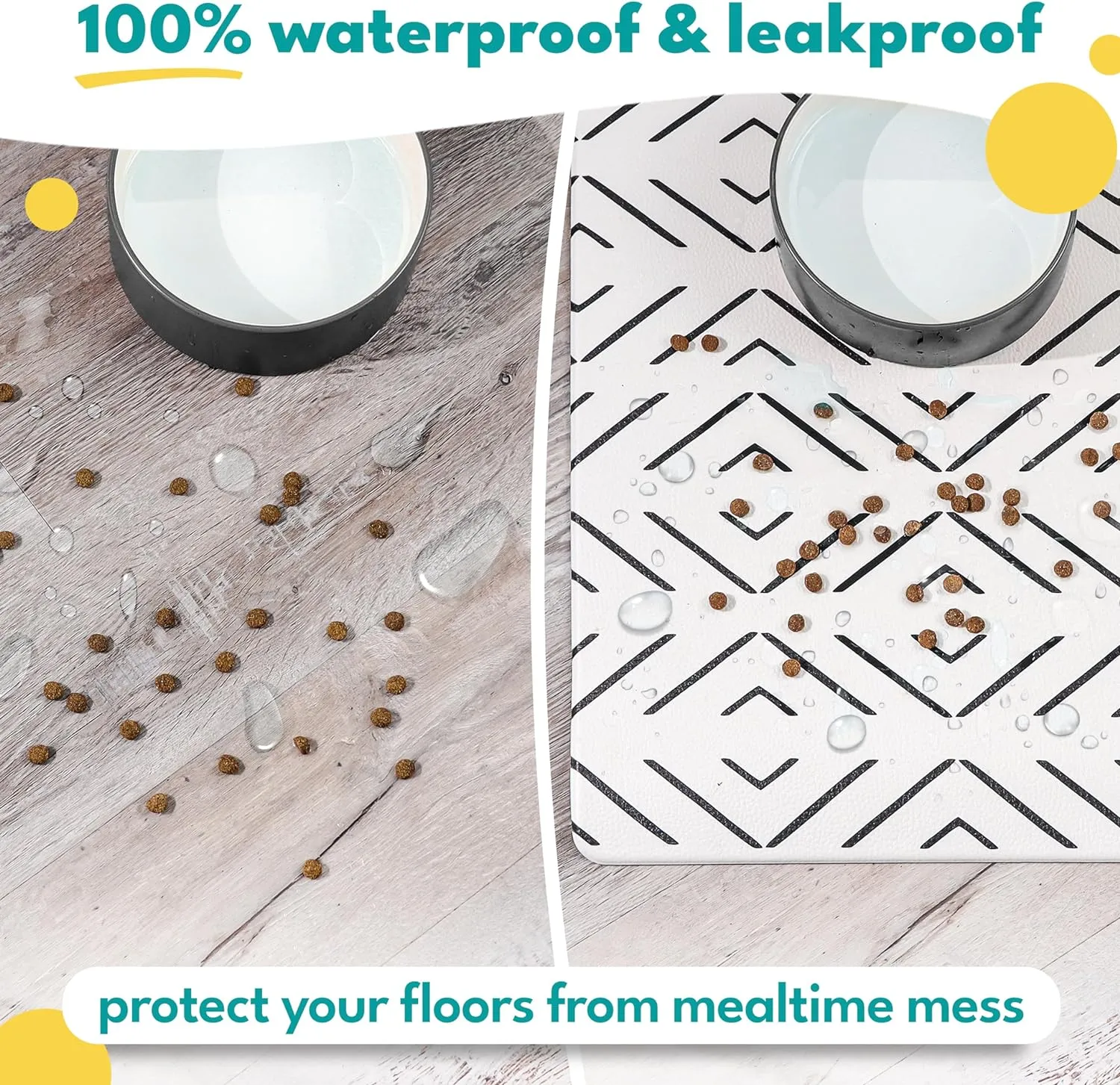 Crossed the Line Pet Food Mat