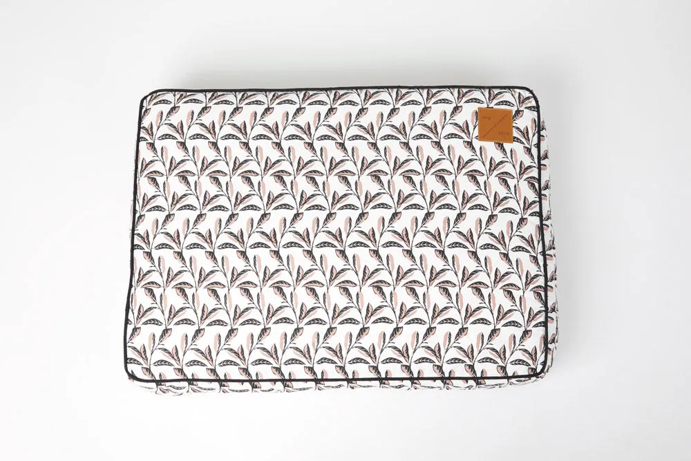 Cushion Dog Bed - Shadow Quartz Print