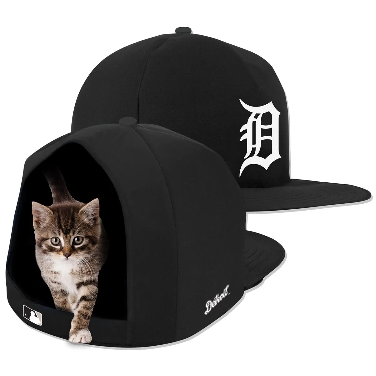 DETROIT TIGERS NOIR NAP CAP PLUSH DOG BED