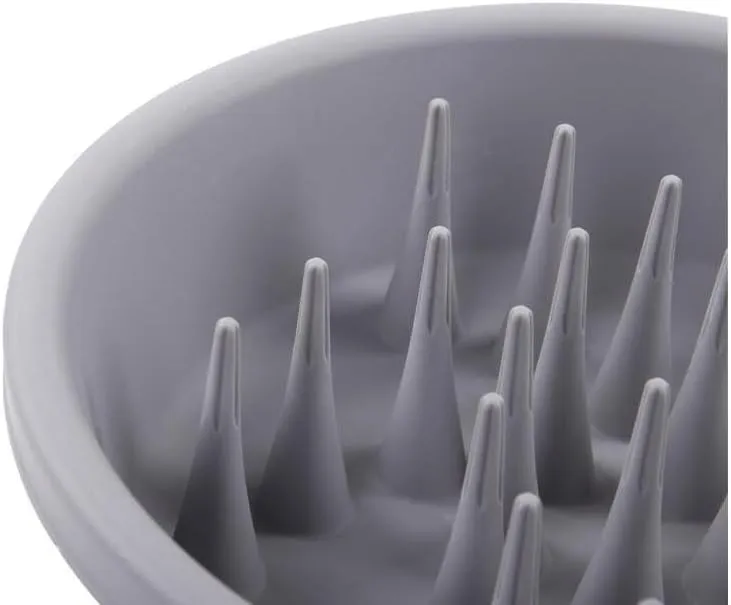 Dexas Slow Feeder Dog Bowl for Healthier Digestion, Teeth and Gums, 6 Cup Capacity, Gray