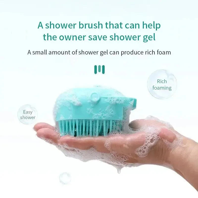 Dog Cat Bath Brush Bathroom Puppy Big Dog Cat Bath Massage Gloves Brush Soft Safety Silicone Pet Accessories for Dogs Cats Tools Mascotas Products