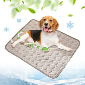 Dog Cooling Mat, 2025 New Pets Self Cooling Pad, Portable Pet Travel Mats for Car Seat, Washable Pet Mat for Indoor and Outdoor, Soft Pads for Dogs and Cats (Light Grey, XXL: 60 * 40 )
