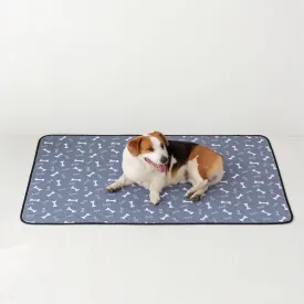 Dog Pee Pad,Reusable Washable Dog Pee Mat, Washable Pee Pads for Dogs,Washable Dog Pee Pads,Waterproof Pet Bed Cover for Cats and Dogs, Absorbent (19x27 inches(Pack of 2), Rectangular-GreyPrinted)