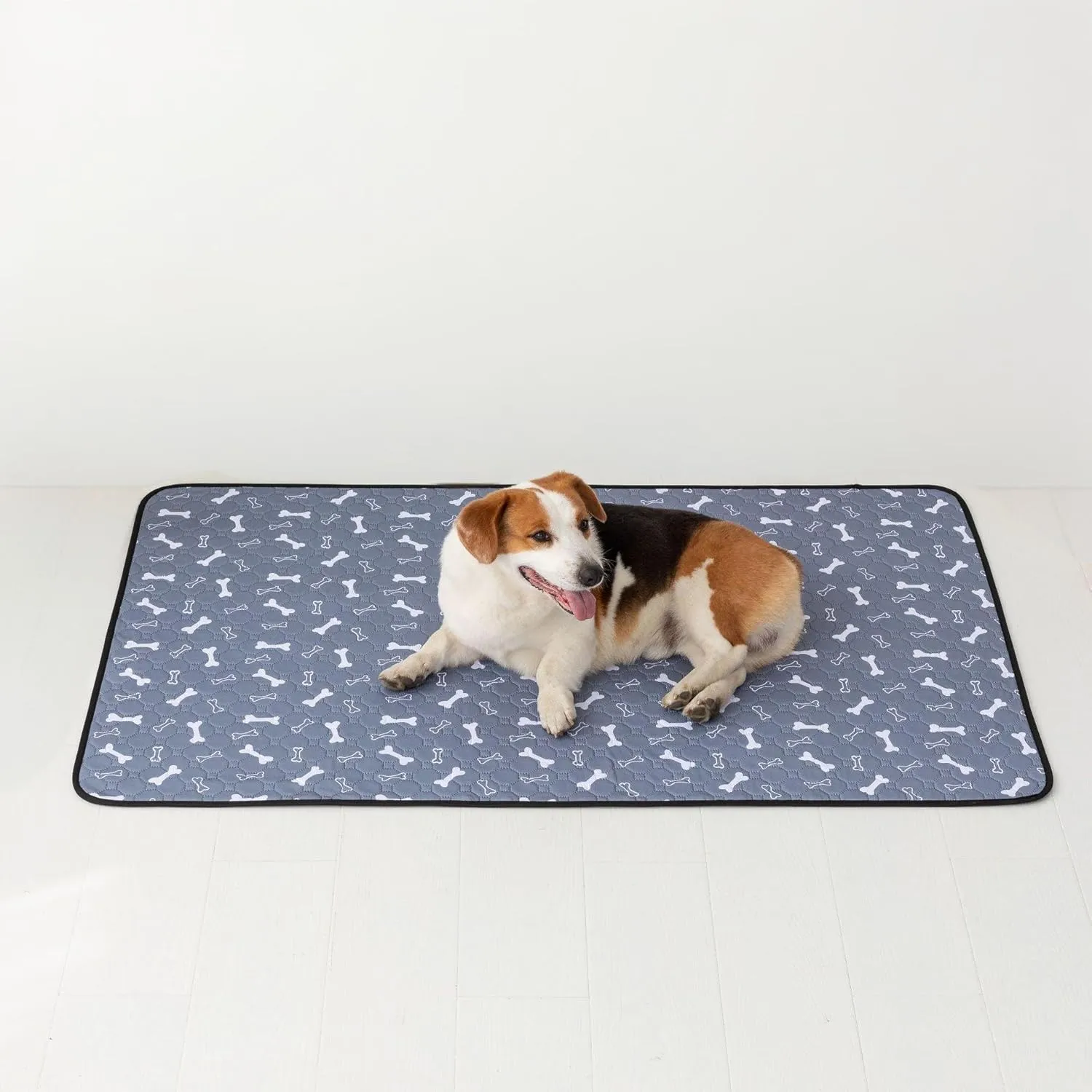 Dog Pee Pad,Reusable Washable Dog Pee Mat, Washable Pee Pads for Dogs,Washable Dog Pee Pads,Waterproof Pet Bed Cover for Cats and Dogs, Absorbent (19x27 inches(Pack of 2), Rectangular-GreyPrinted)