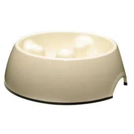 Dogit Go Slow Anti Gulp Feeding Bowl White Medium 600ml
