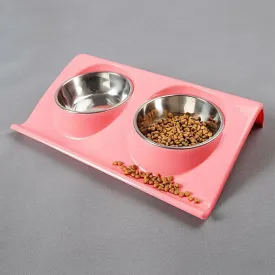 Double Raised Pet Feeding Bowls