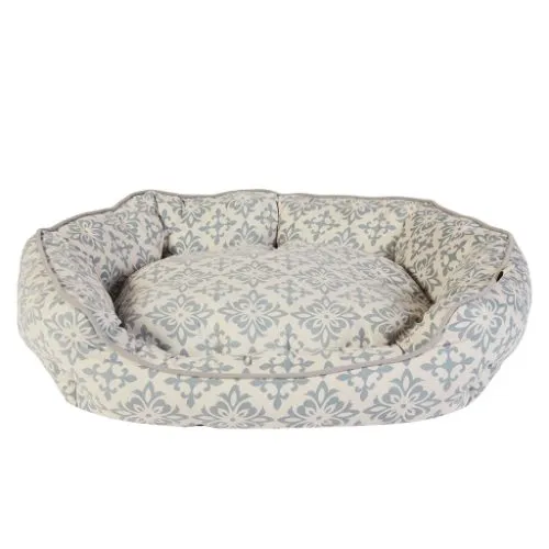 Dream paws Scalloped Pet Bed - Grey