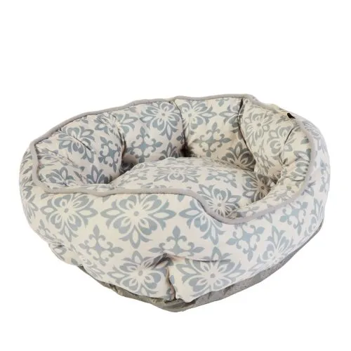 Dream paws Scalloped Pet Bed - Grey