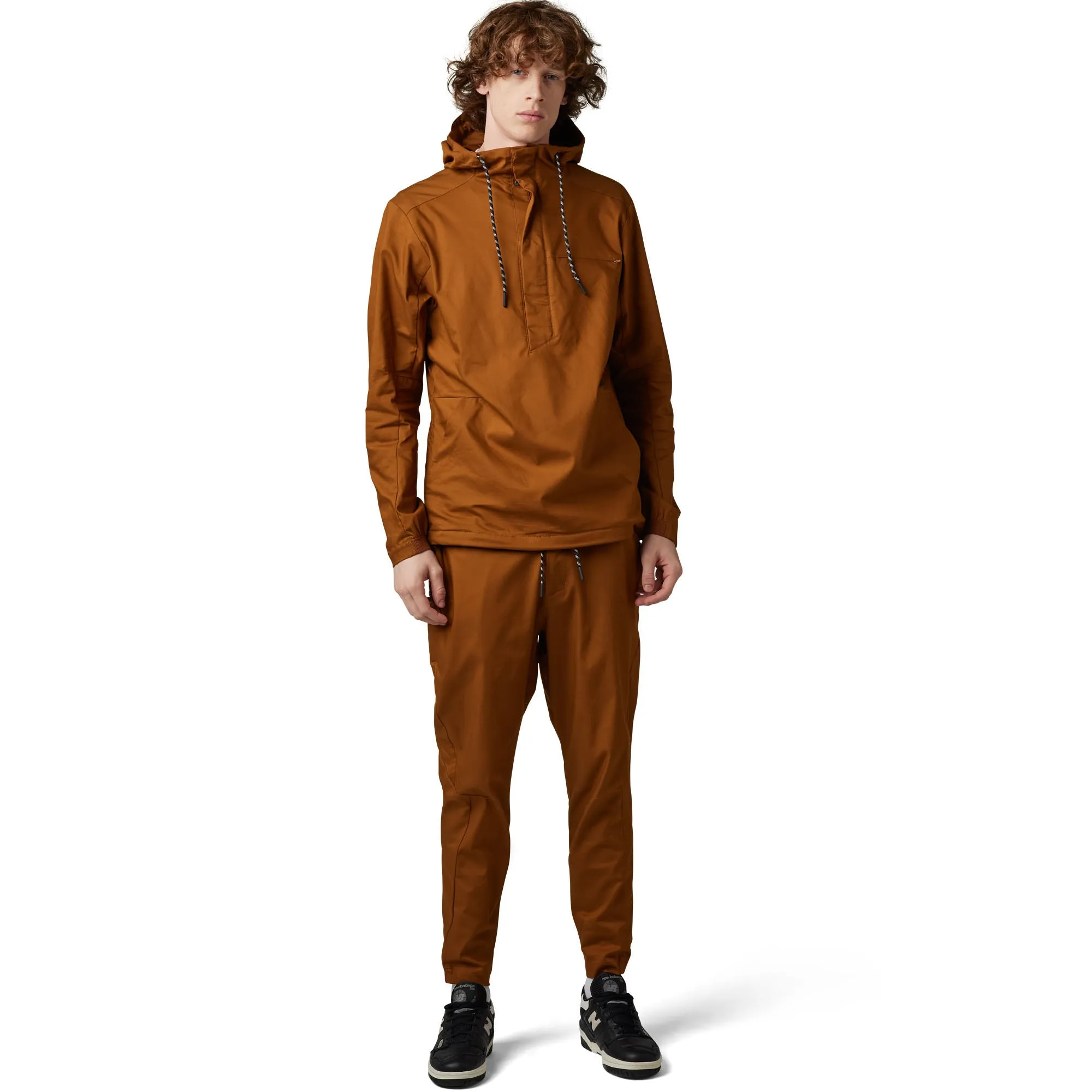 Fox Racing  Mens Survivalist 2.0 Anorak Jacket Repels Water Pullover Nutmeg