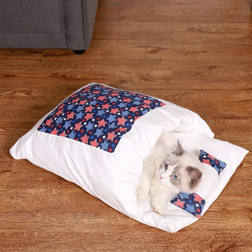 Funki Buys | Pet Beds | Cat Sleeping Bag | Japanese Cat Bed | S-L