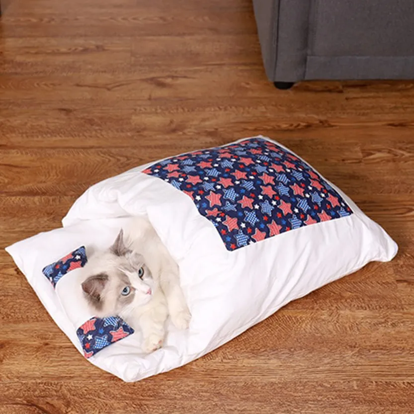 Funki Buys | Pet Beds | Cat Sleeping Bag | Japanese Cat Bed | S-L