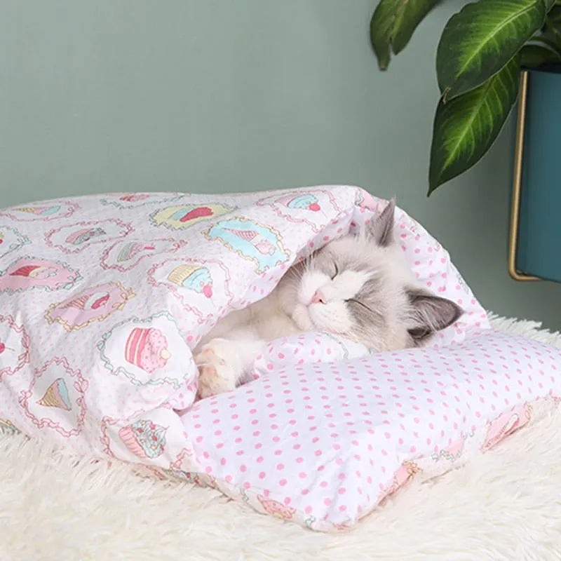 Funki Buys | Pet Beds | Cat Sleeping Bag | Japanese Cat Bed | S-L