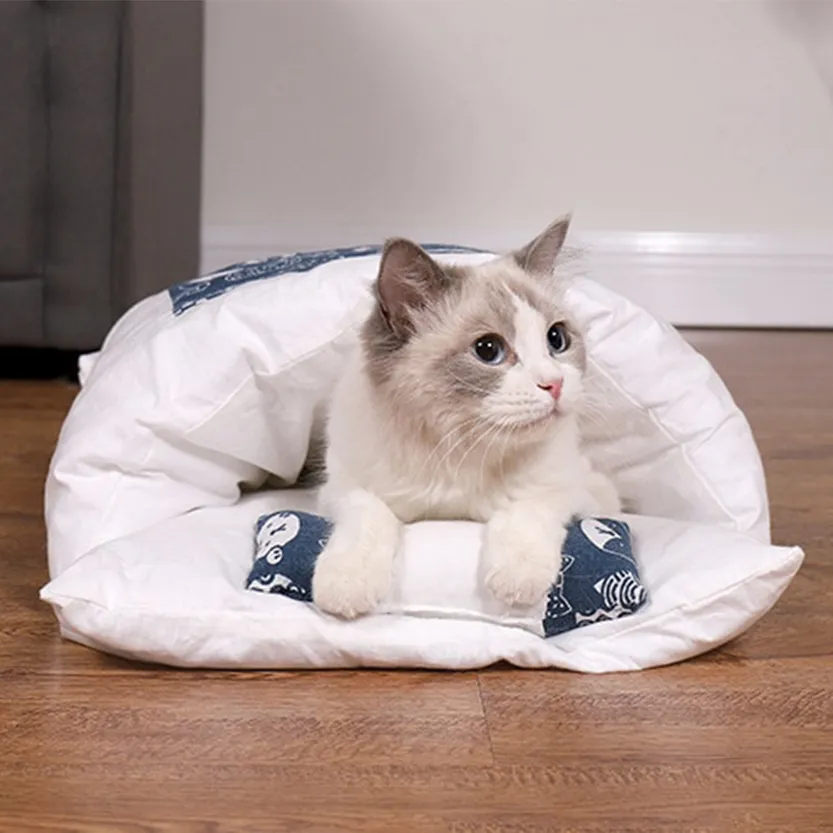 Funki Buys | Pet Beds | Cat Sleeping Bag | Japanese Cat Bed | S-L