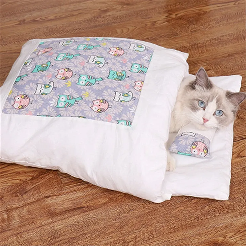 Funki Buys | Pet Beds | Cat Sleeping Bag | Japanese Cat Bed | S-L