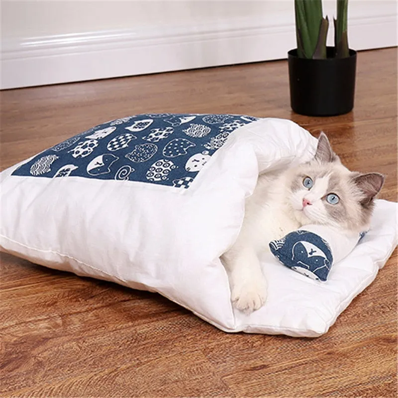 Funki Buys | Pet Beds | Cat Sleeping Bag | Japanese Cat Bed | S-L