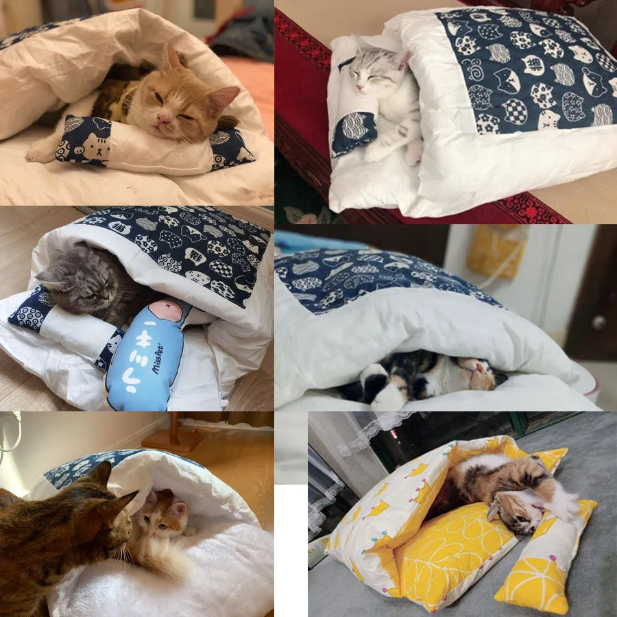Funki Buys | Pet Beds | Cat Sleeping Bag | Japanese Cat Bed | S-L