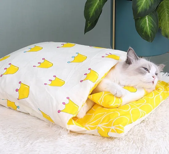 Funki Buys | Pet Beds | Cat Sleeping Bag | Japanese Cat Bed | S-L