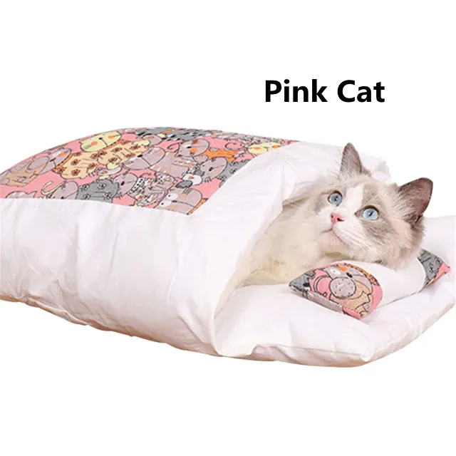 Funki Buys | Pet Beds | Cat Sleeping Bag | Japanese Cat Bed | S-L